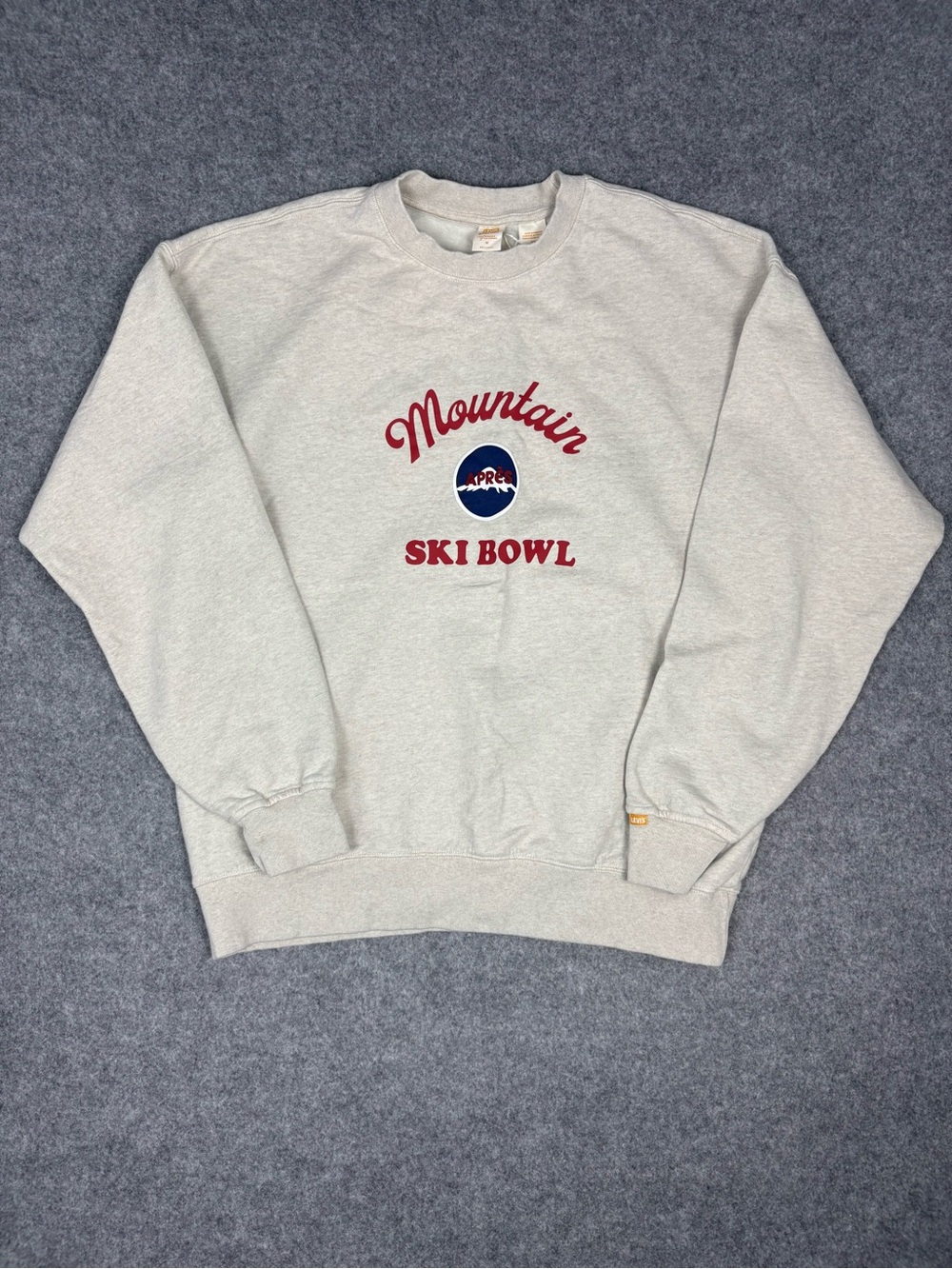 Levi’s Gold Tab Après Ski Bowl Graphic Sweatshirt Men’s M Relaxed Gray